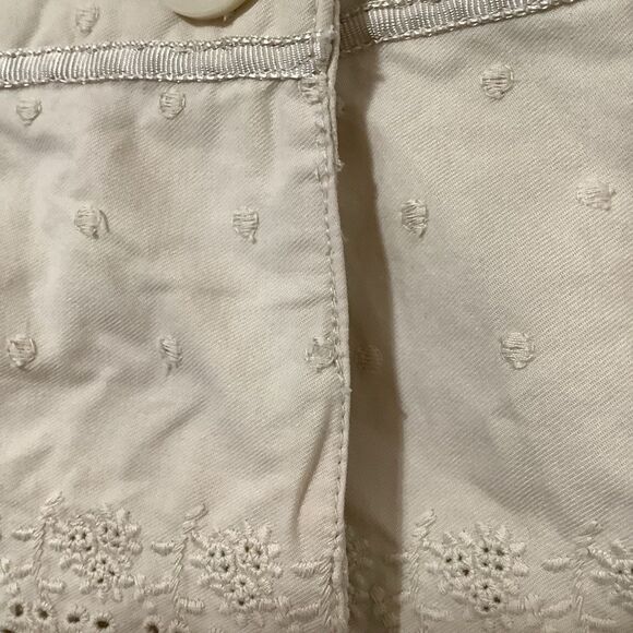 Vintage Y2K Cream Polka Dot 100% Cotton Mori Kei Feminine Blazer L Autumn Fall - Picture 12 of 15